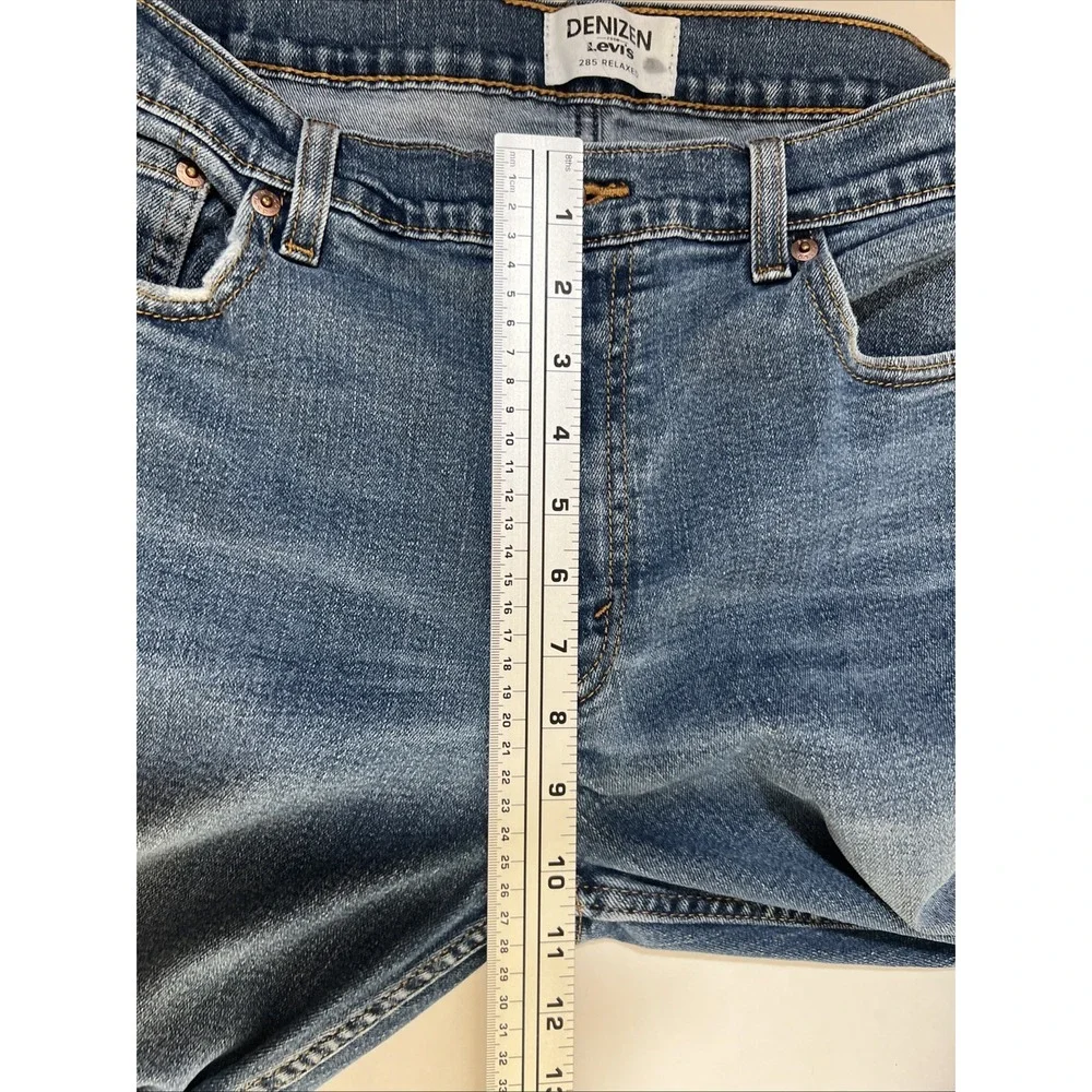 Levi's 285 Denizen Men Blue Denim Relaxed Fit Medium Wash Jean Size 34x 30